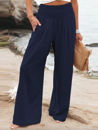 BreezeEase Loose Fit Pants-Dark Blue-32-34-State of Style