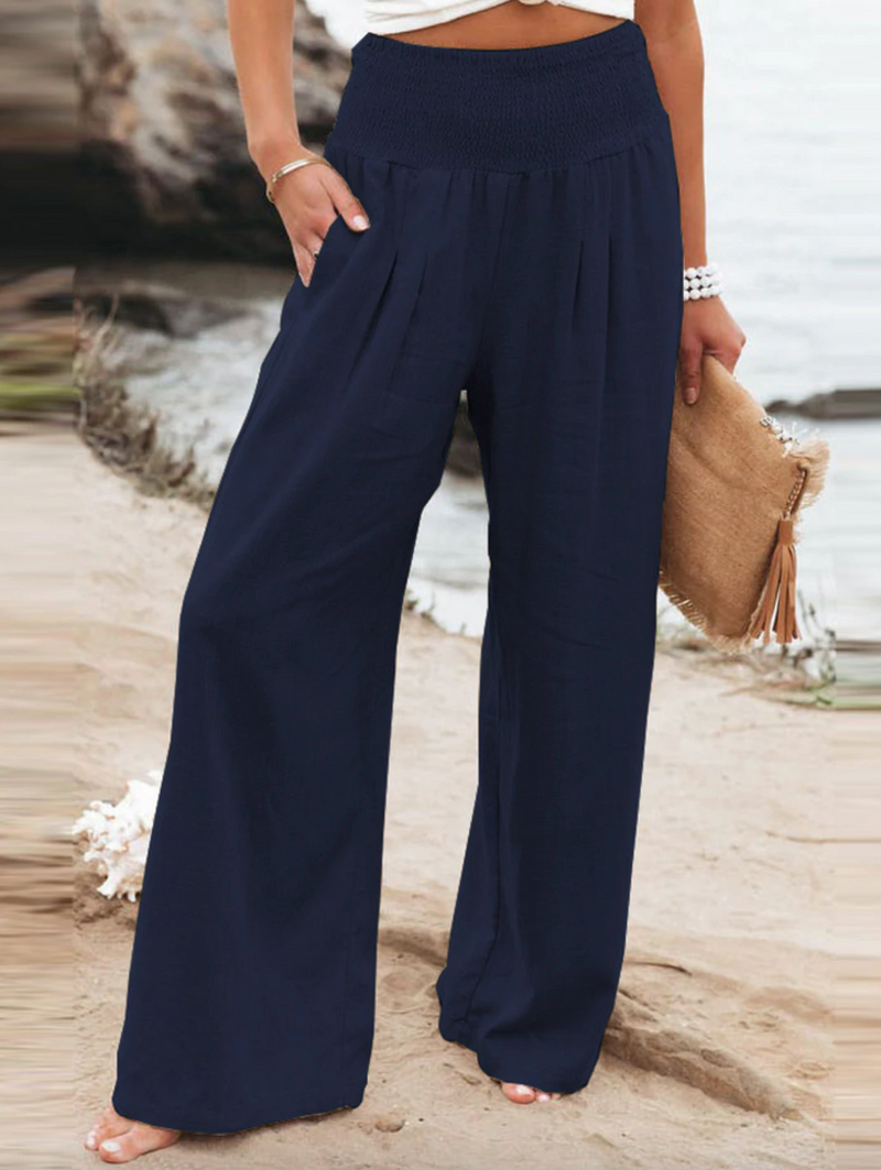 BreezeEase Loose Fit Pants-Dark Blue-32-34-State of Style