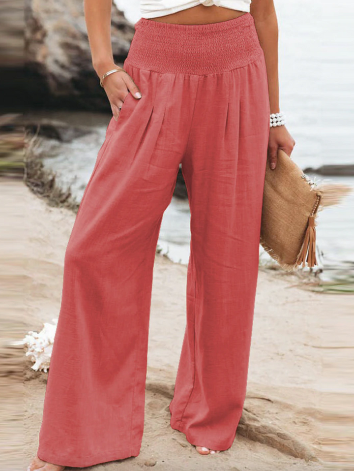 BreezeEase Loose Fit Pants-Orange-32-34-State of Style
