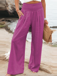 BreezeEase Loose Fit Pants-Pink-32-34-State of Style