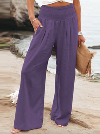 BreezeEase Loose Fit Pants-Purple-32-34-State of Style