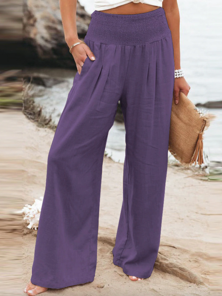 BreezeEase Loose Fit Pants-Purple-32-34-State of Style