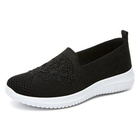 BreezeWalk Sandal | Breathable Ladies' Sandal with Embroidery-Black-3.5-State of Style