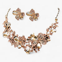 Bridal jewellery set with Enamel Flowers - Fleur-Mixed-State of Style
