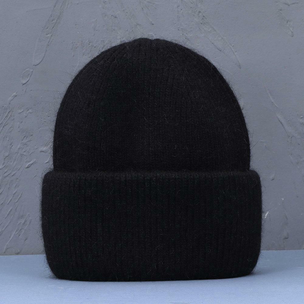 Brielle Rabbit Fur Hat | Warm and Stylish-Black-State of Style
