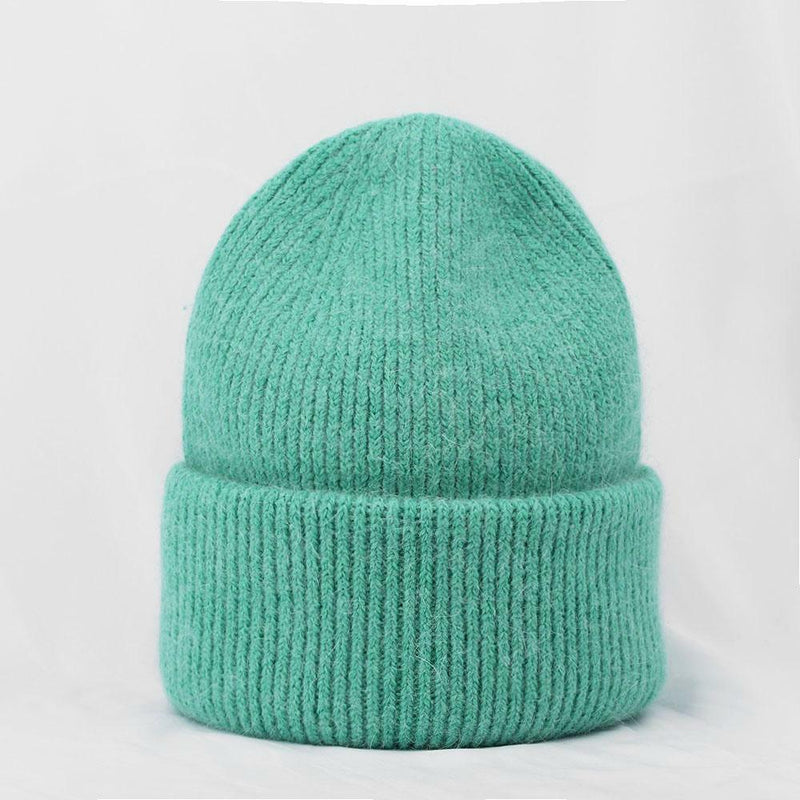 Brielle Rabbit Fur Hat | Warm and Stylish-Dark Green-State of Style