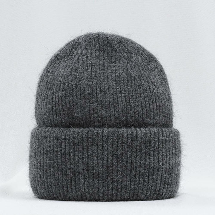 Brielle Rabbit Fur Hat | Warm and Stylish-Dark Grey-State of Style