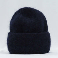 Brielle Rabbit Fur Hat | Warm and Stylish-Navy Blue-State of Style