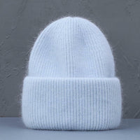 Brielle Rabbit Fur Hat | Warm and Stylish-Sky Blue-State of Style