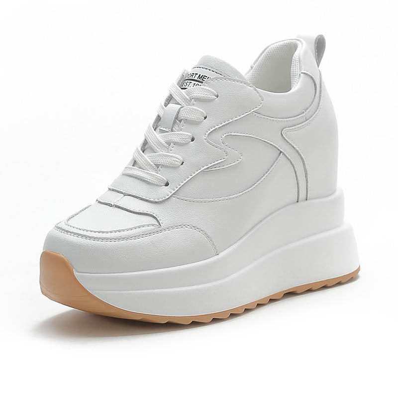BrileySneaks | Women's Platform Sneakers for a Trendy Look-White-4.5-State of Style