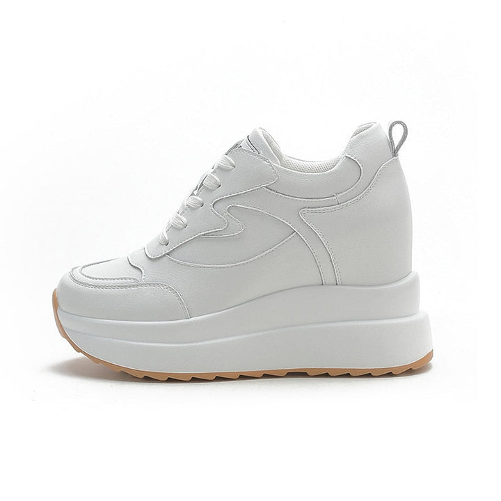 BrileySneaks | Women's Platform Sneakers for a Trendy Look-White-4.5-State of Style