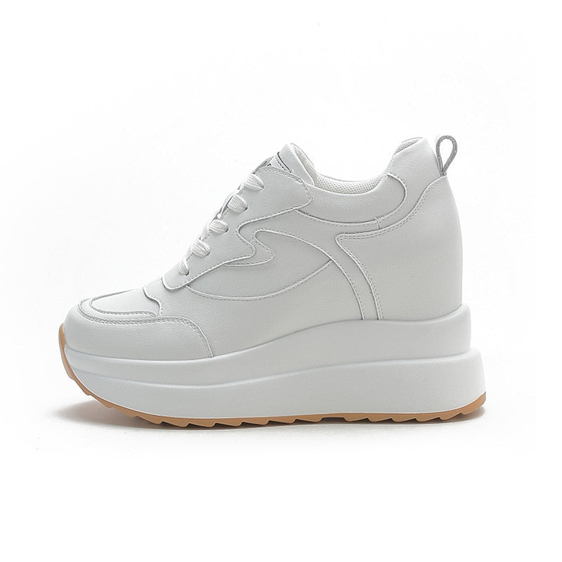 BrileySneaks | Women's Platform Sneakers for a Trendy Look-White-4.5-State of Style