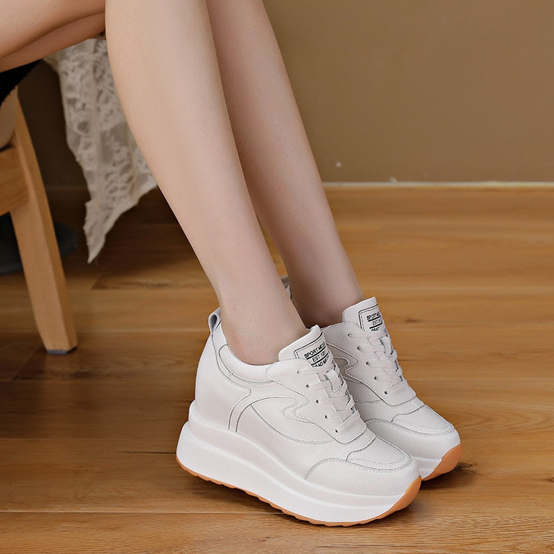 BrileySneaks | Women's Platform Sneakers for a Trendy Look-White-4.5-State of Style