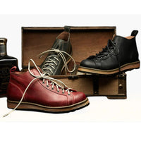 British Leather Motorcycle Boots Leroy – Durable & Versatile-Army Green-6.0-State of Style