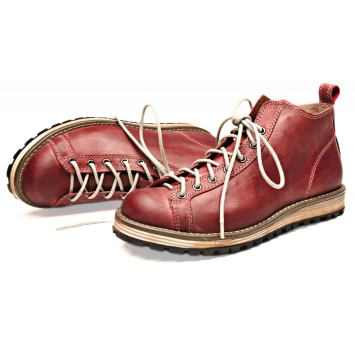 British Leather Motorcycle Boots Leroy – Durable & Versatile-Army Green-6.0-State of Style