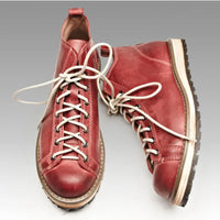 British Leather Motorcycle Boots Leroy – Durable & Versatile-Army Green-6.0-State of Style