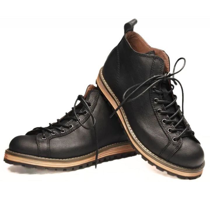 British Leather Motorcycle Boots Leroy – Durable & Versatile-Army Green-6.0-State of Style