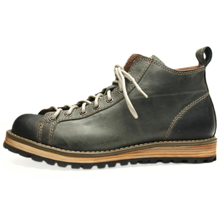 British Leather Motorcycle Boots Leroy – Durable & Versatile-Army Green-6.0-State of Style