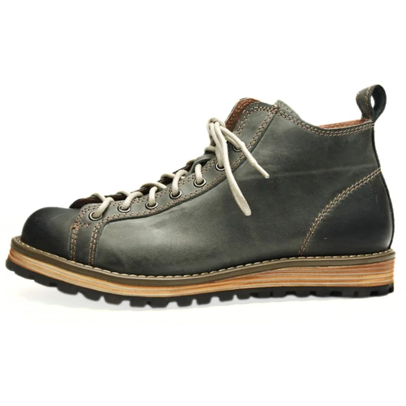 British Leather Motorcycle Boots Leroy – Durable & Versatile-Army Green-6.0-State of Style