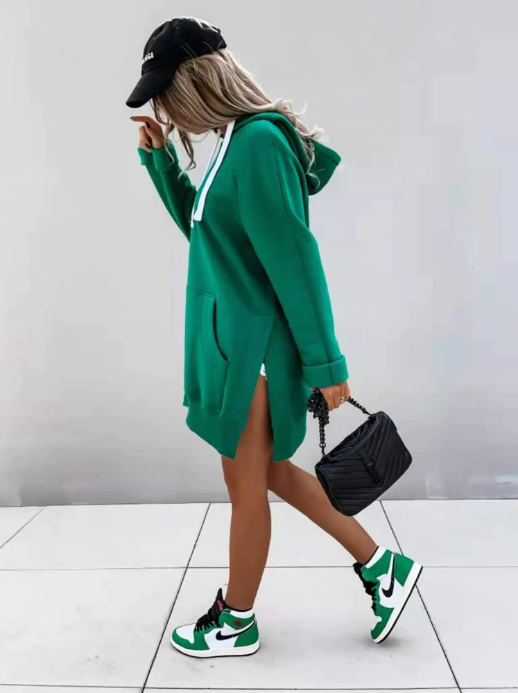 BrookesHoodie | Women's Oversized Hoodie for Casual Comfort-Green-S-State of Style
