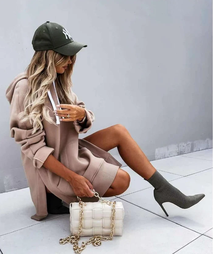 BrookesHoodie | Women's Oversized Hoodie for Casual Comfort-Khaki-S-State of Style