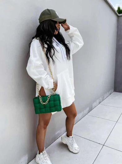 BrookesHoodie | Women's Oversized Hoodie for Casual Comfort-White-S-State of Style