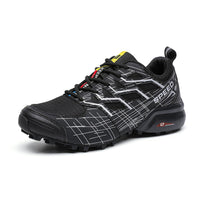 BrookSneaks | Men's Durable Hiking Shoes for Outdoor Adventures-Black & White-6.0-State of Style