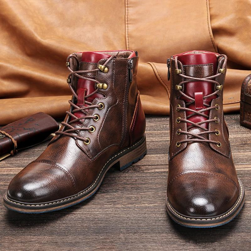 Brown Men's Oxford Boots – Jules-8-State of Style