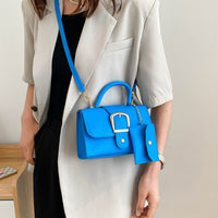 BruceBag | Women's Elegant Buckle Handbag-Blue-20x13x7cm-State of Style