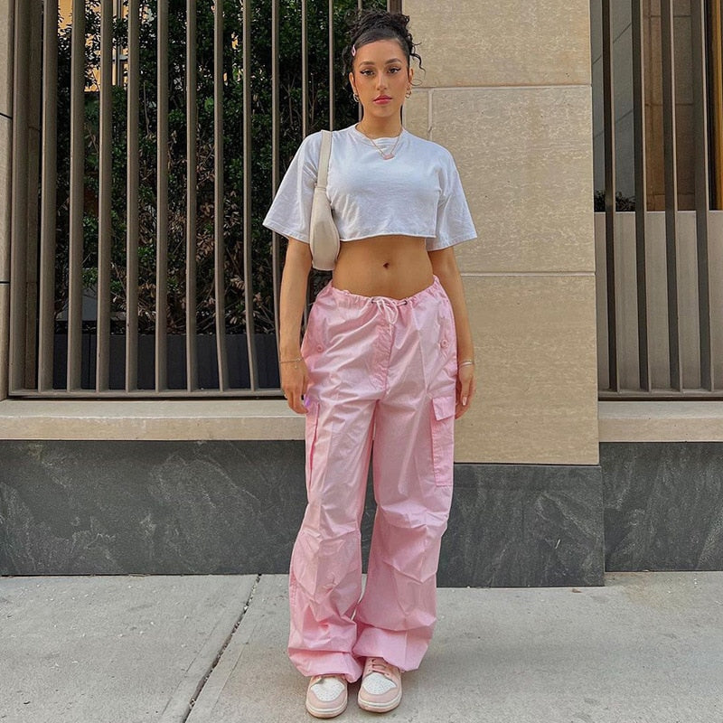 BubblePants | Women's Wide-Leg Trousers for Effortless Style-Pink-XS-State of Style