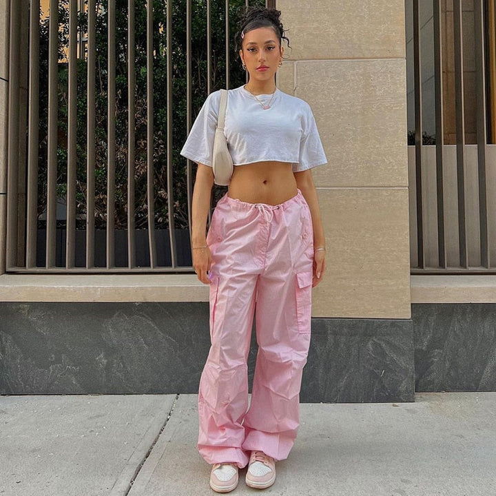 BubblePants | Women's Wide-Leg Trousers for Effortless Style-Pink-XS-State of Style