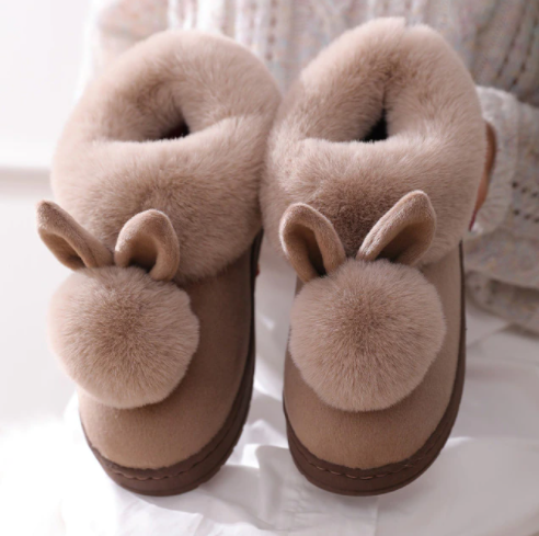 Bunny Slippers | Soft, Cozy & Adorable-Brown-7.5-State of Style