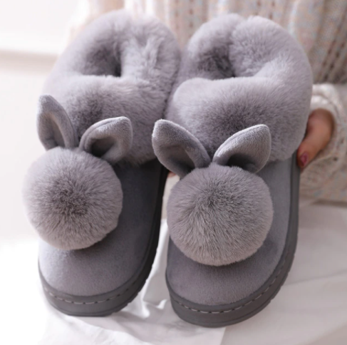Bunny Slippers | Soft, Cozy & Adorable-Grey-7.5-State of Style