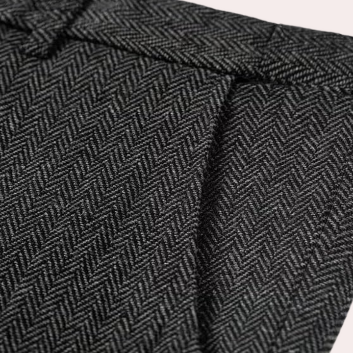 Business Stylish Three-Piece Suit for Men - Dorian-Black-S-State of Style