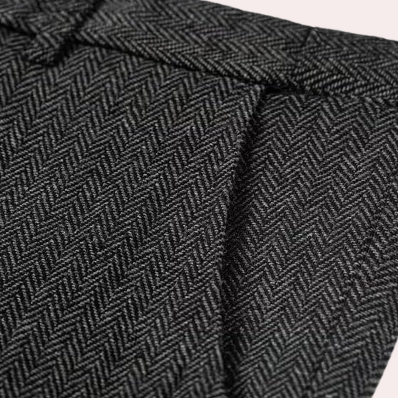 Business Stylish Three-Piece Suit for Men - Dorian-Black-S-State of Style