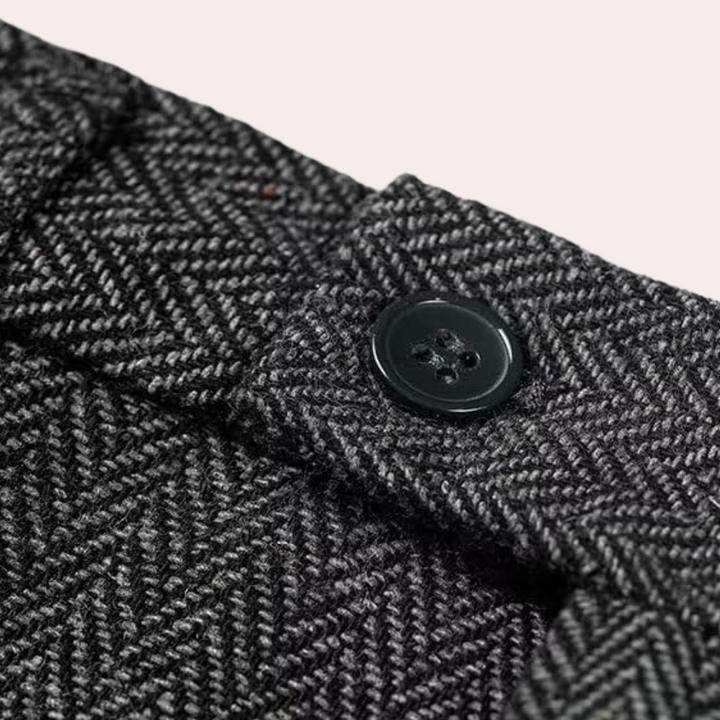 Business Stylish Three-Piece Suit for Men - Dorian-Black-S-State of Style