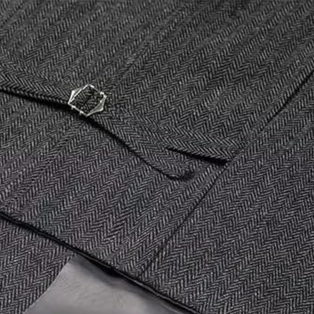 Business Stylish Three-Piece Suit for Men - Dorian-Black-S-State of Style