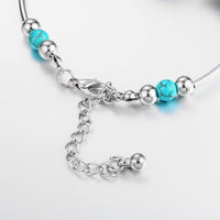BUTTERFLY AND TURQUOISE BEAD BRACELET-State of Style