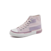 Butterfly Boost Sneakers – High-Top Canvas Shoes with Butterfly Patches-Pink-Purple-5.0 (23.5cm)-State of Style