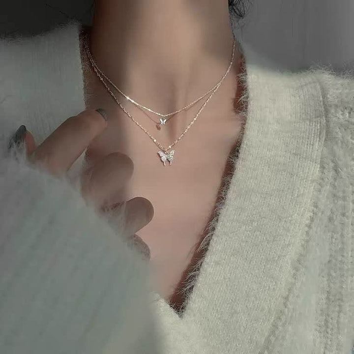 Butterfly Necklace for Women | Elegant Butterfly Pendant-Silver-State of Style