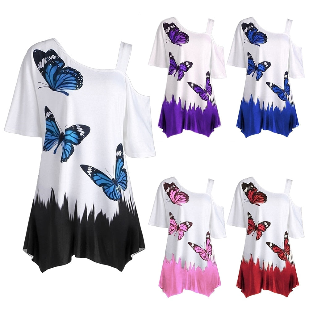 Butterfly Top | Lightweight & Comfortable Women's Blouse-Black-S-State of Style