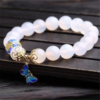 Butterfly White Agate Bracelet – Evelina-State of Style