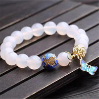 Butterfly White Agate Bracelet – Evelina-State of Style