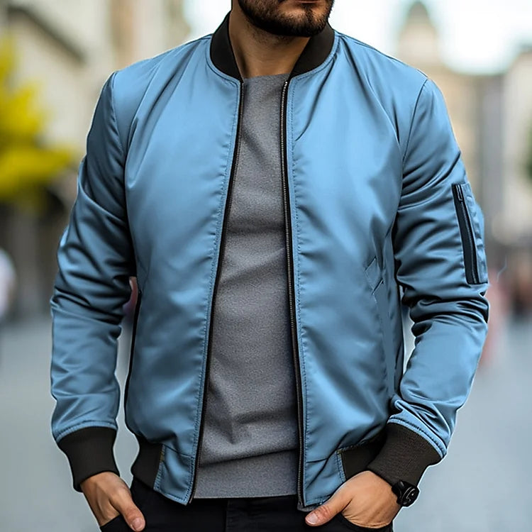 Men's bomber jacket with arm pocket – Jaron autumn edition