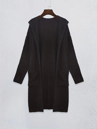 Long women's knitted cardigan for autumn & winter – Elara