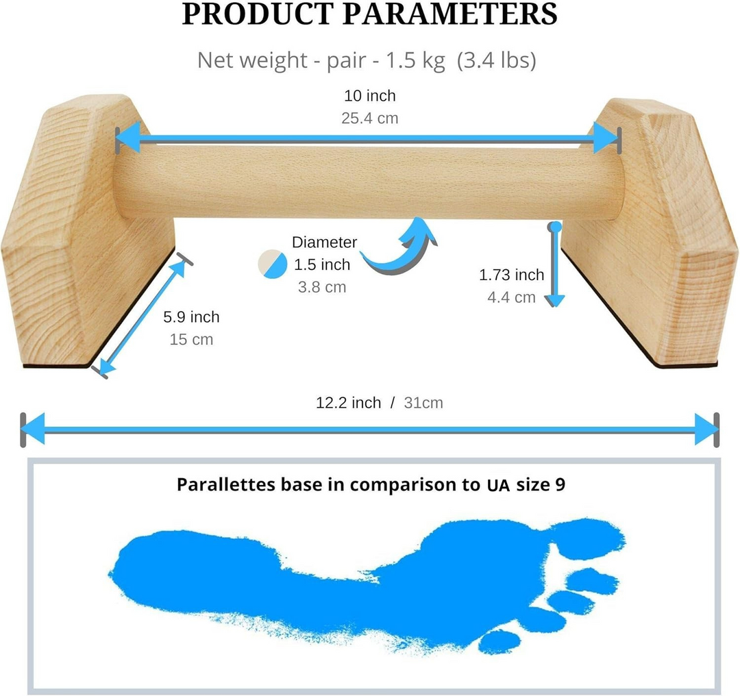 Calisthenics Houten Parallettes Bars – Stable Push-Up Bars-State of Style