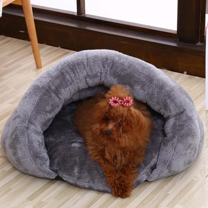 Calming Cave Dog Bed - CozyCave Retreat-Brown-State of Style