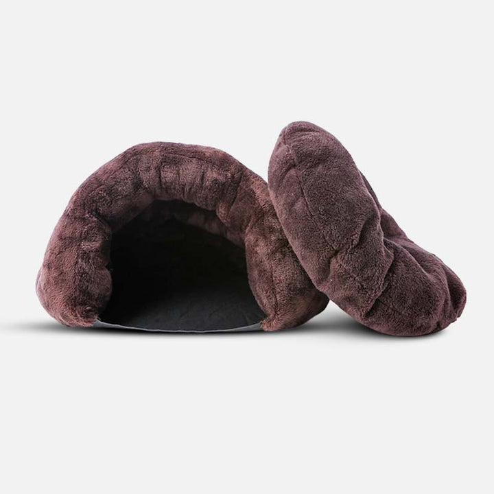 Calming Cave Dog Bed - CozyCave Retreat-Brown-State of Style