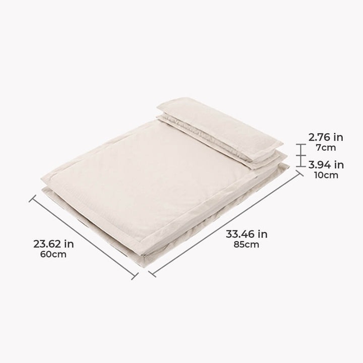 Calming Dog Bed - CozyCalm Deep Sleep-Beige-S-State of Style
