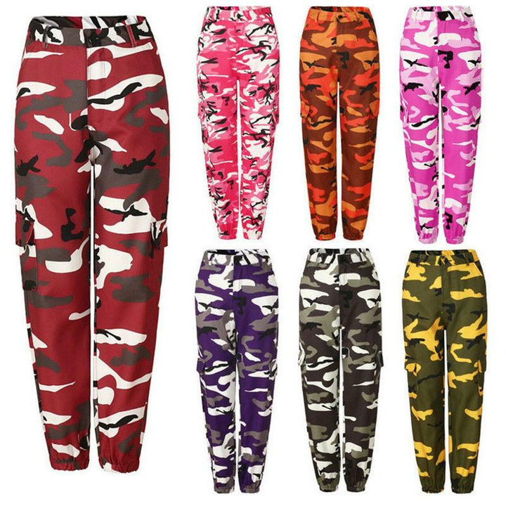 Camo Joggers | Stylish & Comfortable Cargo Pants-Orange-S-State of Style